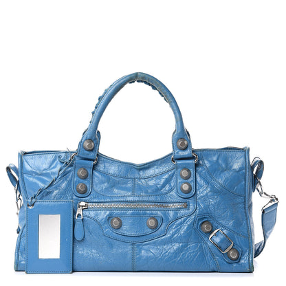Balenciaga Agneau Giant 21 Silver Hardware Part Time Electric Bleu 1 of 16