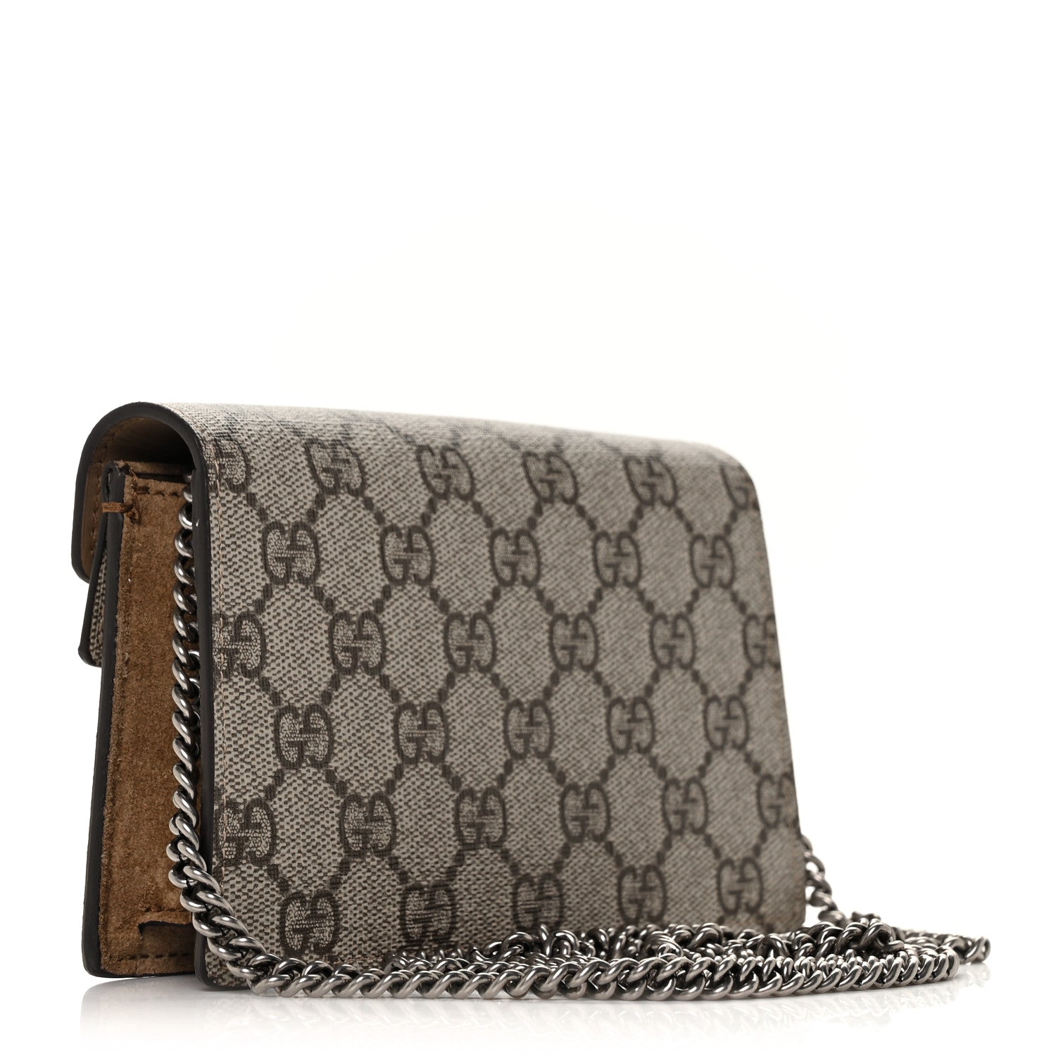 Gucci GG Supreme Monogram Super Mini Dionysus Shoulder Bag Taupe 3 of 9