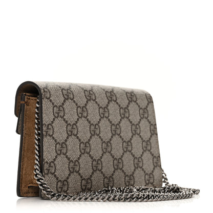 Gucci GG Supreme Monogram Super Mini Dionysus Shoulder Bag Taupe 3 of 9