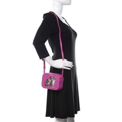 Balenciaga Calfskin Kittens Logo XS Everyday Camera Bag Fuchsia 2 of 10