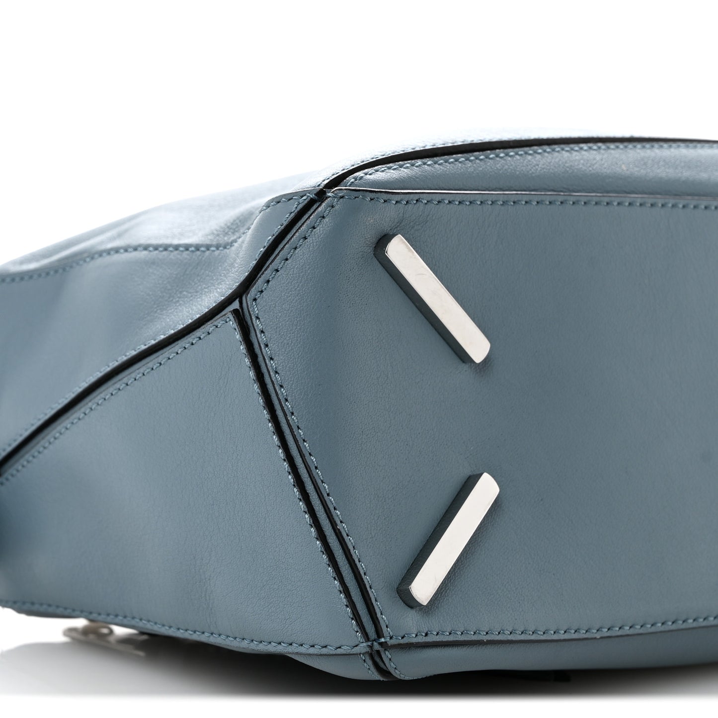 Calfskin Small Puzzle Bag Stone Blue