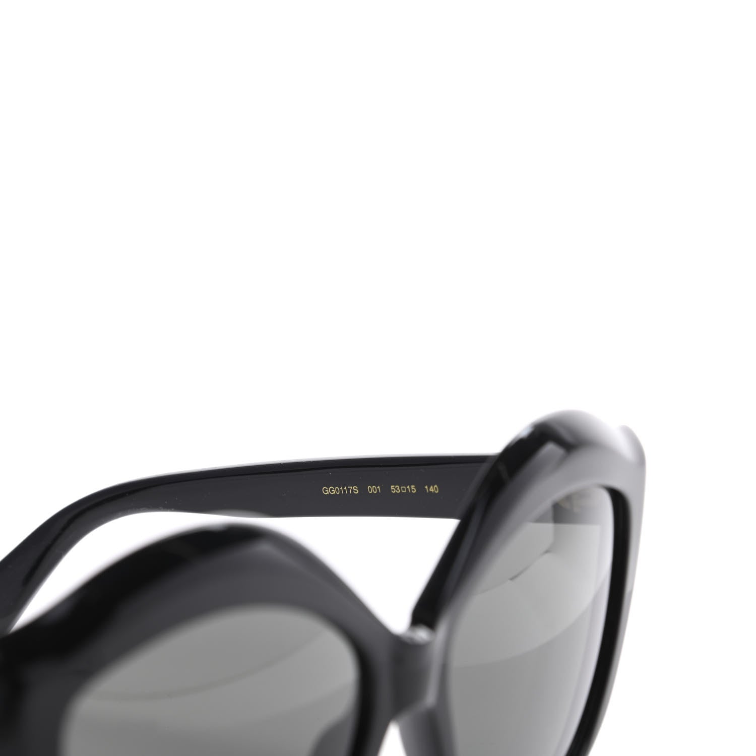 Gucci Cat Eye GG0117S Sunglasses Black 6 of 8