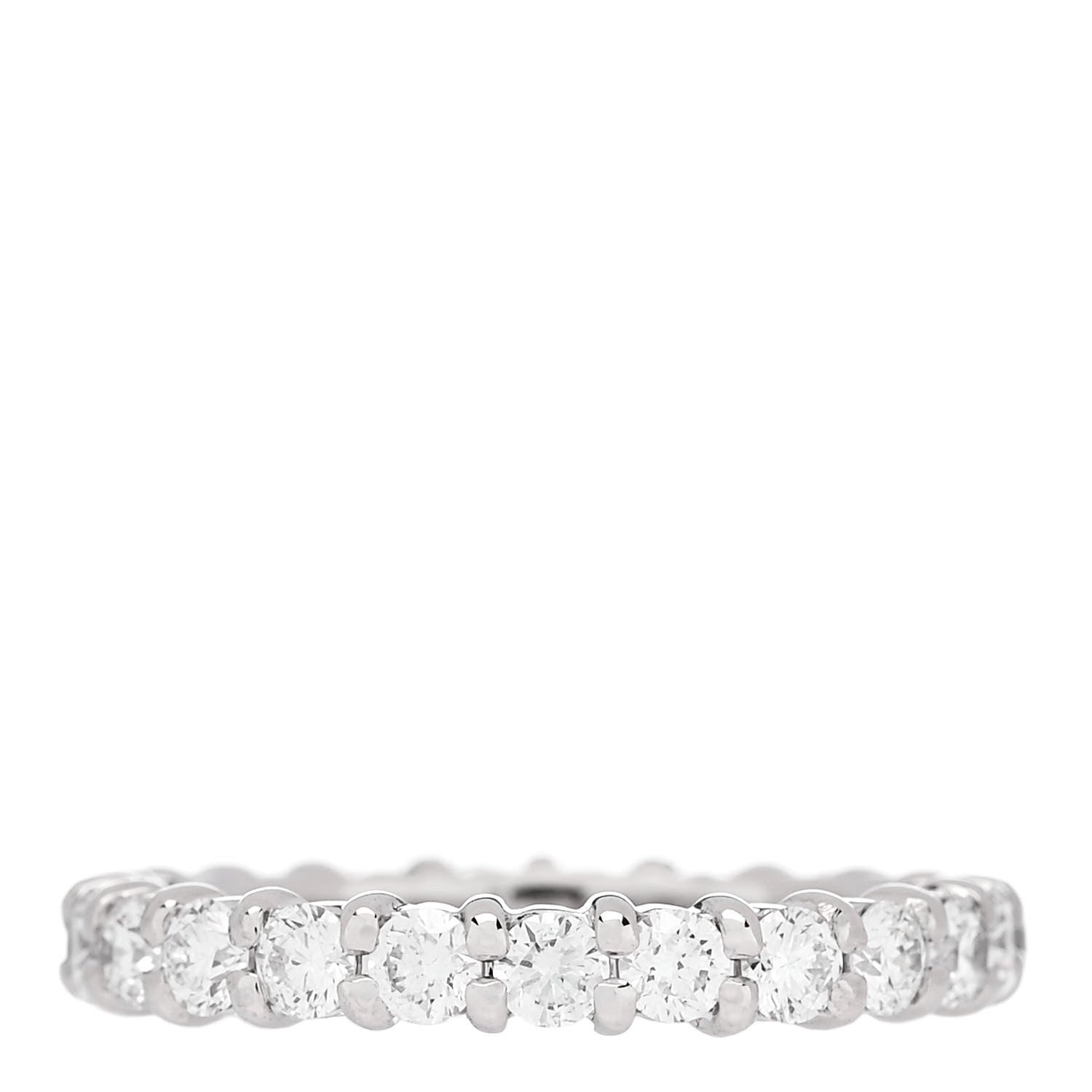 Parker & West by FASHIONPHILE Platinum Diamond 1.00ct Full Eternity Band Ring 47 4.25 1 of 8