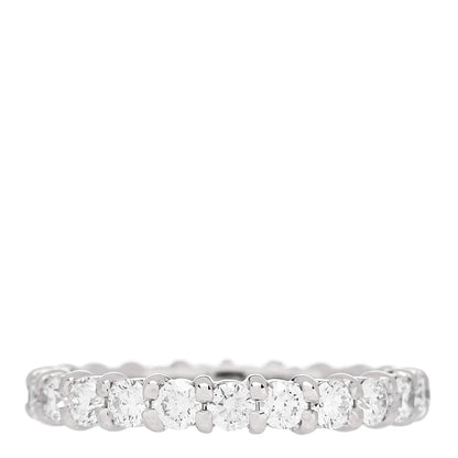 Parker & West by FASHIONPHILE Platinum Diamond 1.00ct Full Eternity Band Ring 47 4.25 1 of 8