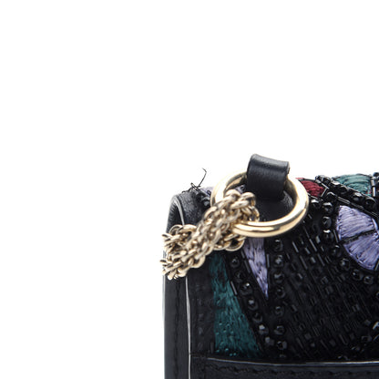Valentino Garavani Vitello Beaded Small Glam Lock Rockstud Flap Black Multicolor 11 of 11
