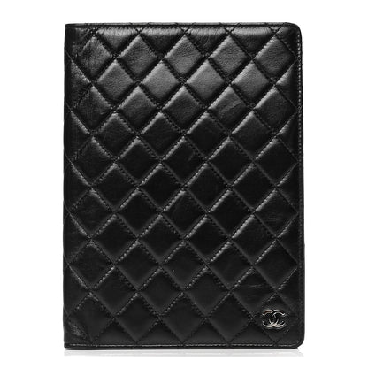 Chanel Lambskin Quilted Large Agenda Cover Black 1 of 5