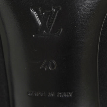 Louis Vuitton Satin Swarovski Crystal Heels 40 Black 8 of 10