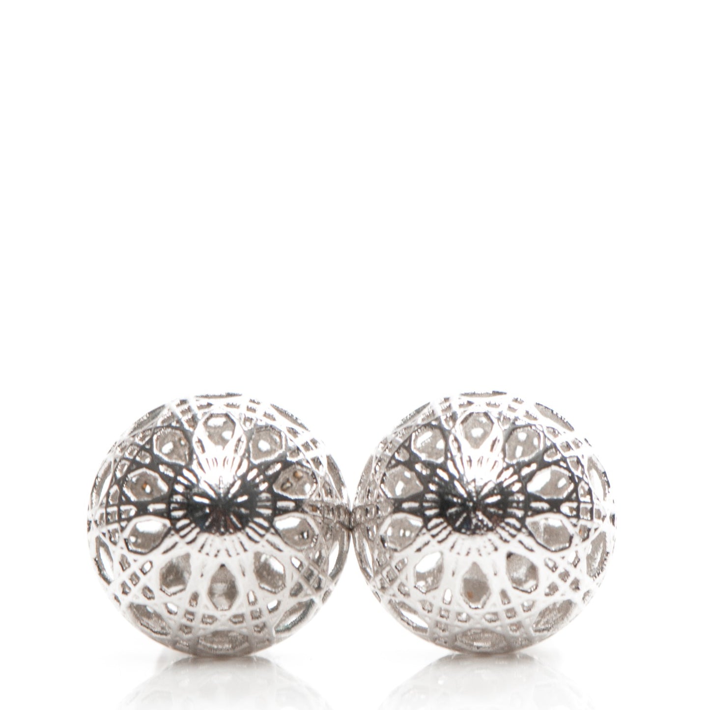 Cannage Mise En Dior Tribal Earrings Silver