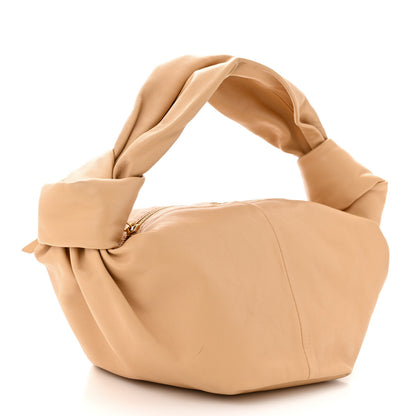 Bottega Veneta Calfskin Mini Double Knot Bag Almond 3 of 11