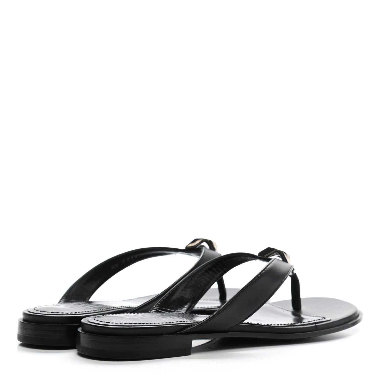 Givenchy Calfskin G Chain Sandals 36 Black 4 of 8