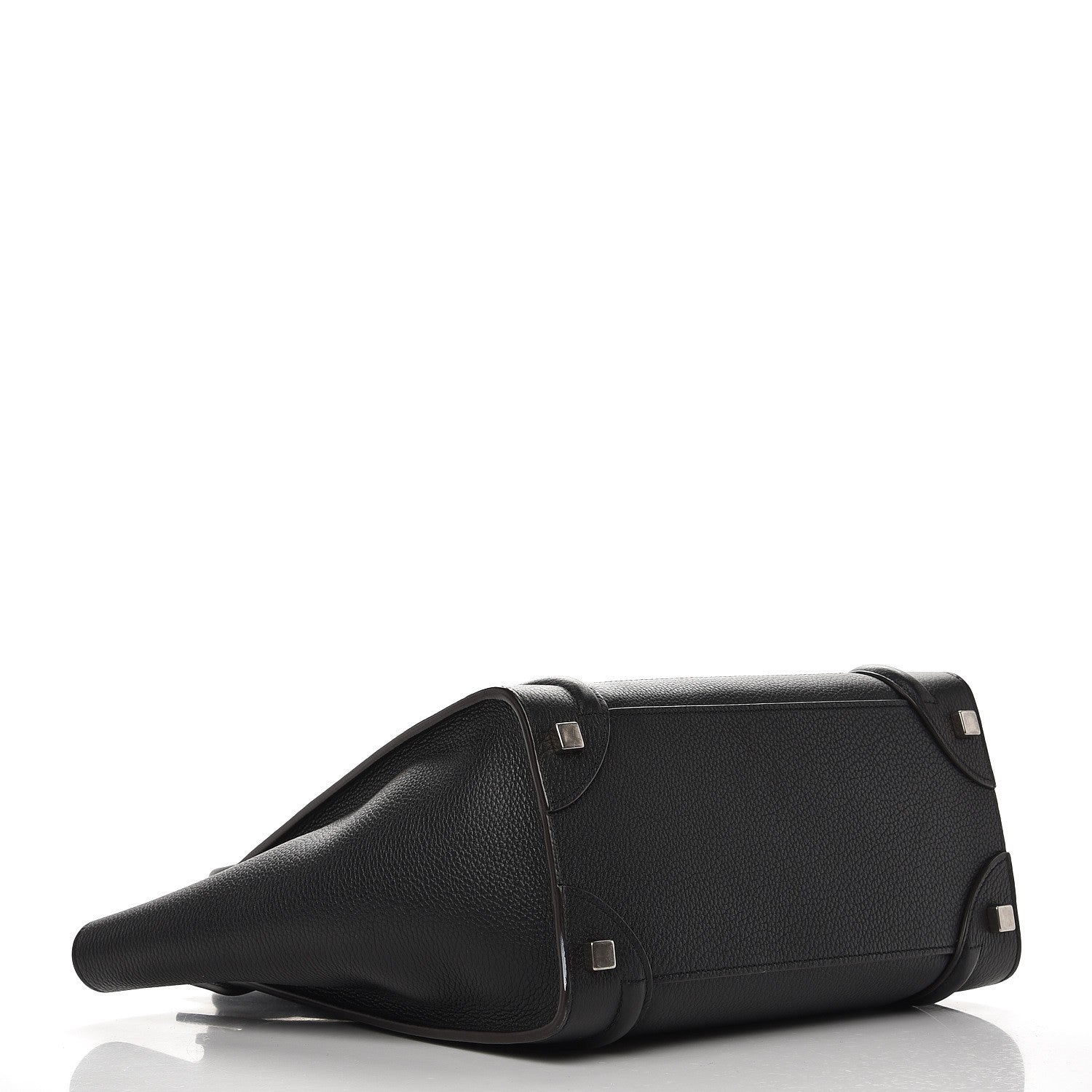 Celine Drummed Calfskin Micro Luggage Black 4 of 10