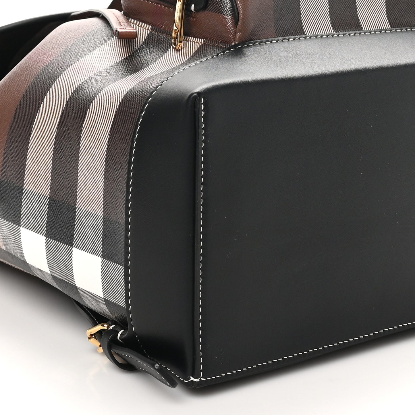 E-Canvas Check Backpack Dark Birch Brown