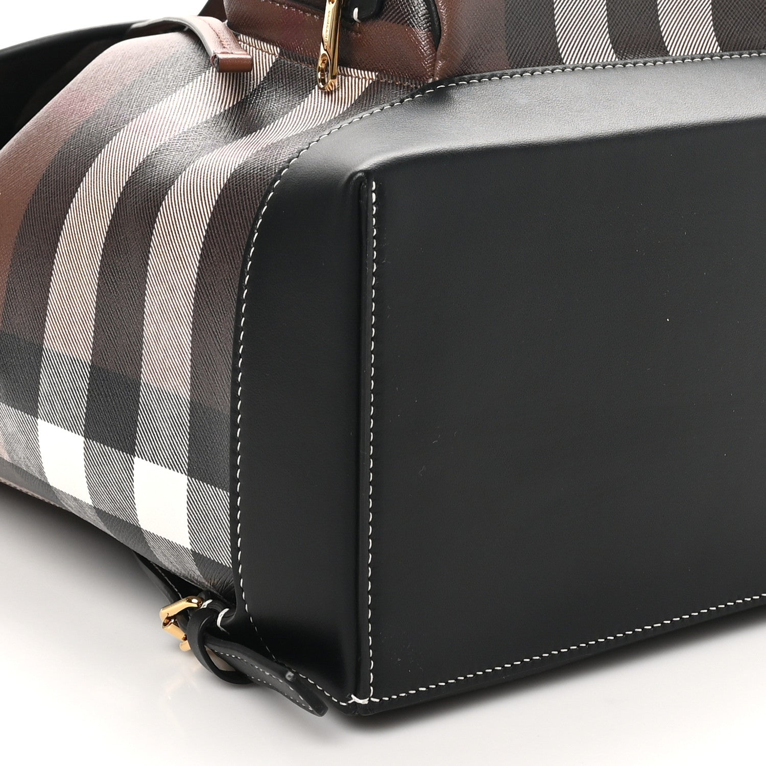 Burberry E-Canvas Check Backpack Dark Birch Brown 8 of 9