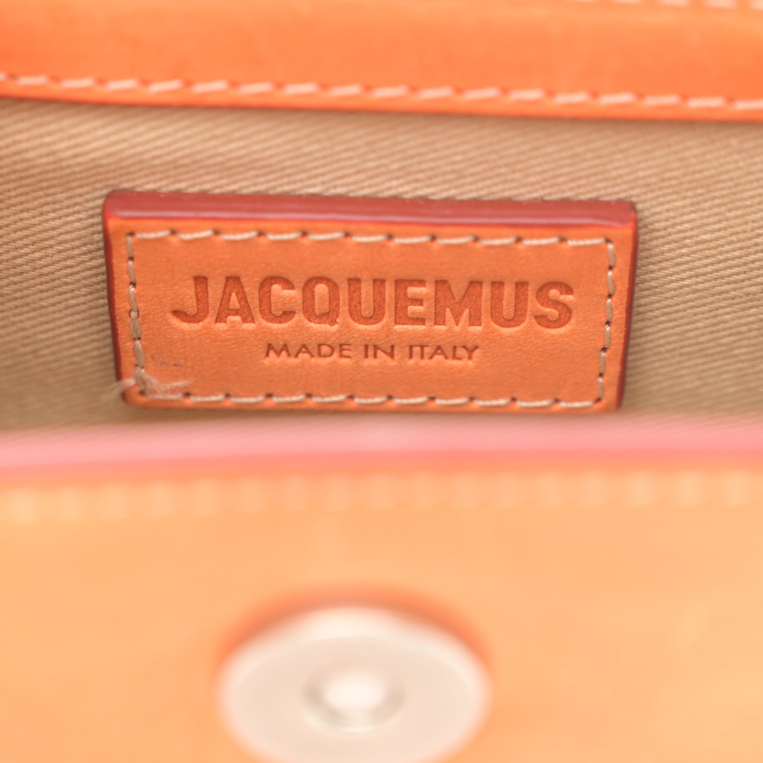 Jacquemus Smooth Calfskin Le Chiquito Homme Orange 6 of 12