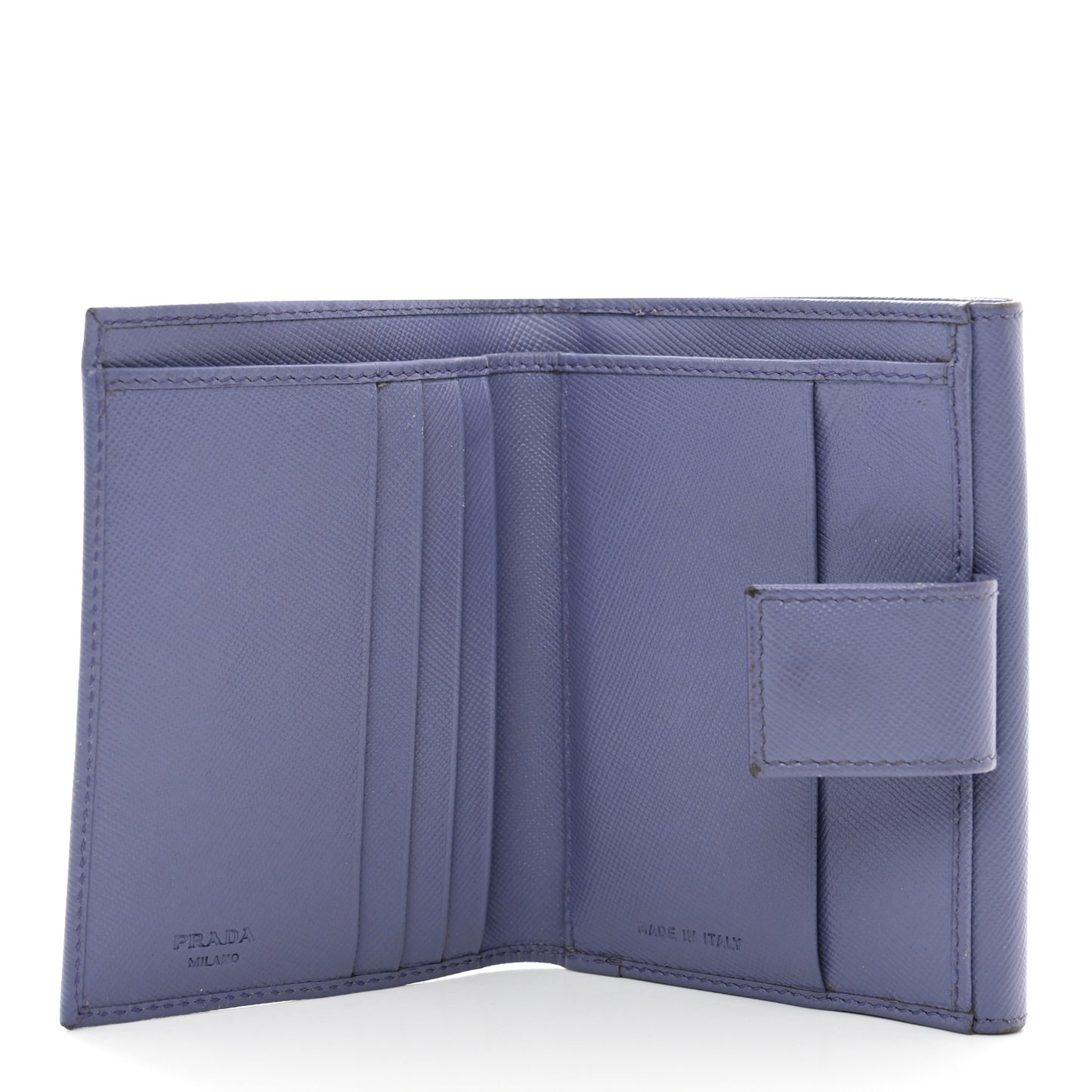 Saffiano Compact Flap Wallet Lilla