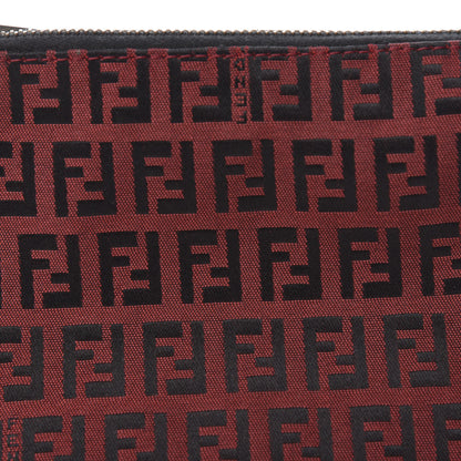 Fendi Zucchino Pochette Black Rosso 10 of 10