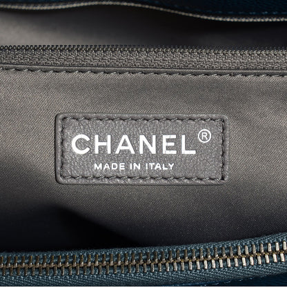 Chanel Caviar Grand Shopping Tote GST Dark Blue 6 of 7