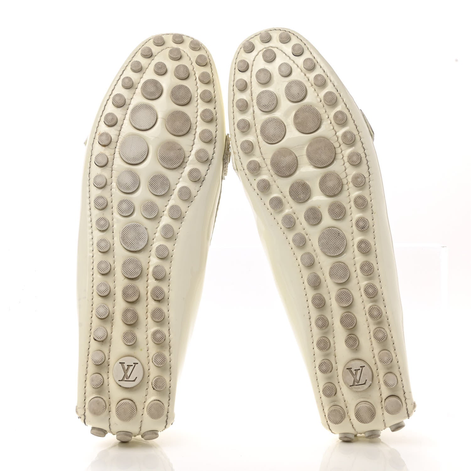 Louis Vuitton Patent Calfskin Oxford Loafers 39.5 White 5 of 8