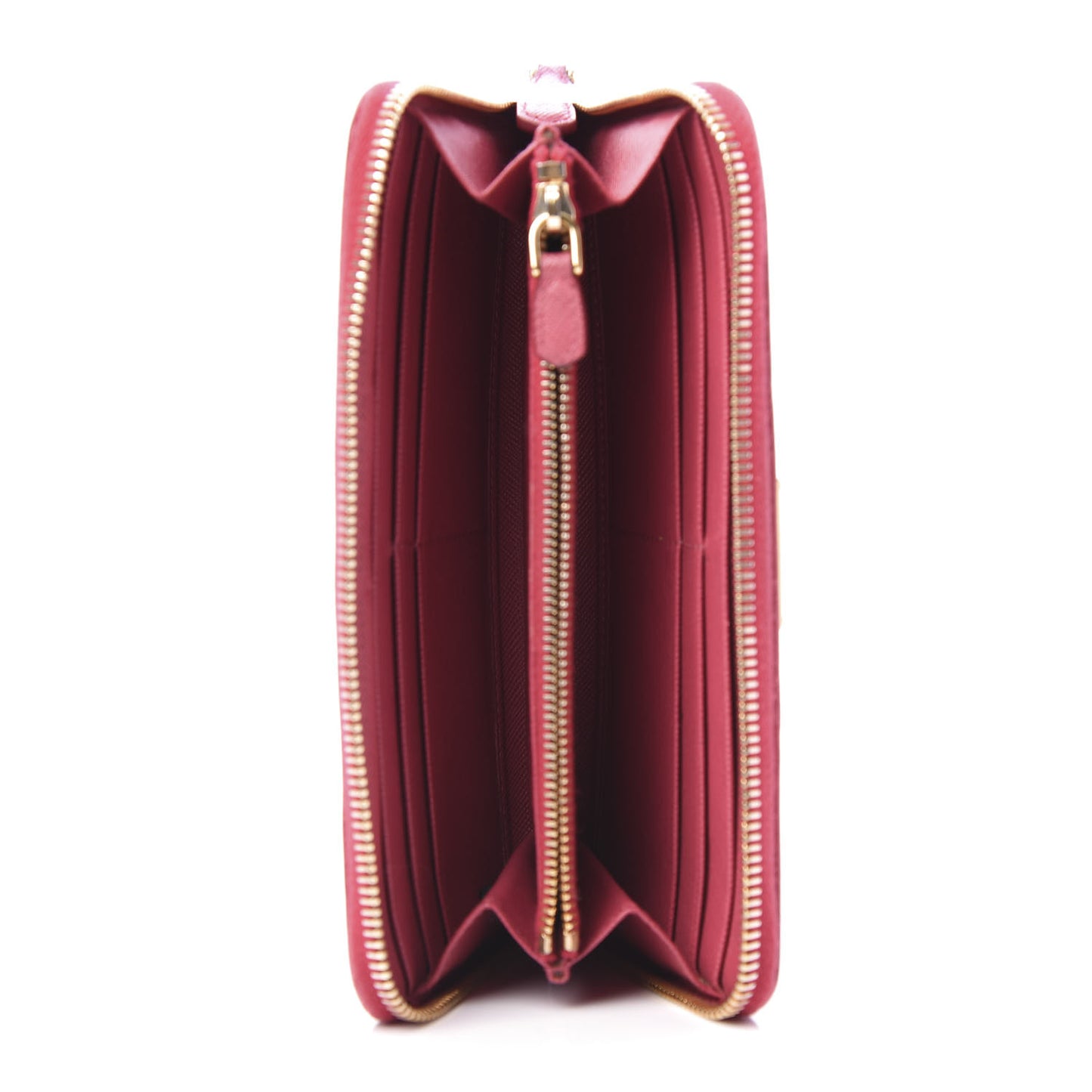 Saffiano Triangle Zip Around Wallet Ibisco