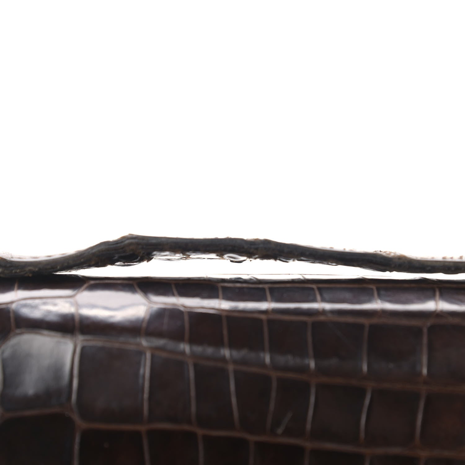 Hermes Shiny Porosus Crocodile Constance 23 Chocolate 29 of 31