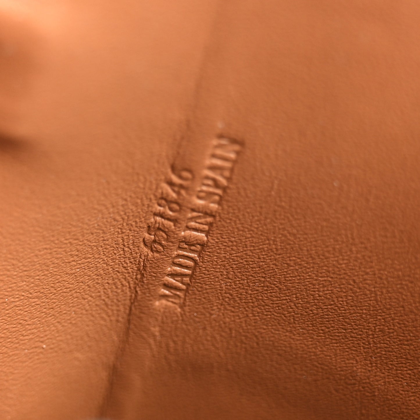 Smooth Calfskin Anagram Phone Pouch Tan