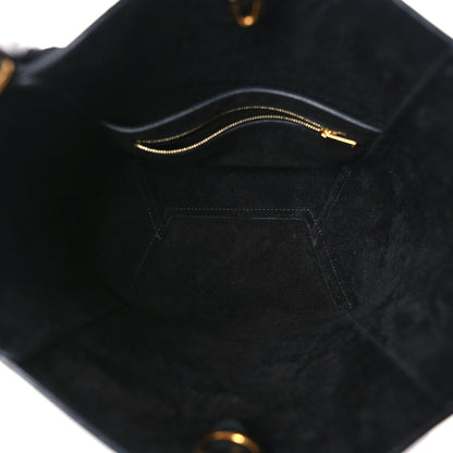 Celine Soft Grained Calfskin Small Sangle Bucket Bag Black 5 of 8