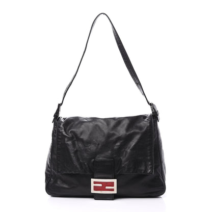 Fendi Calfskin Big Forever Mama Baguette Black 1 of 8