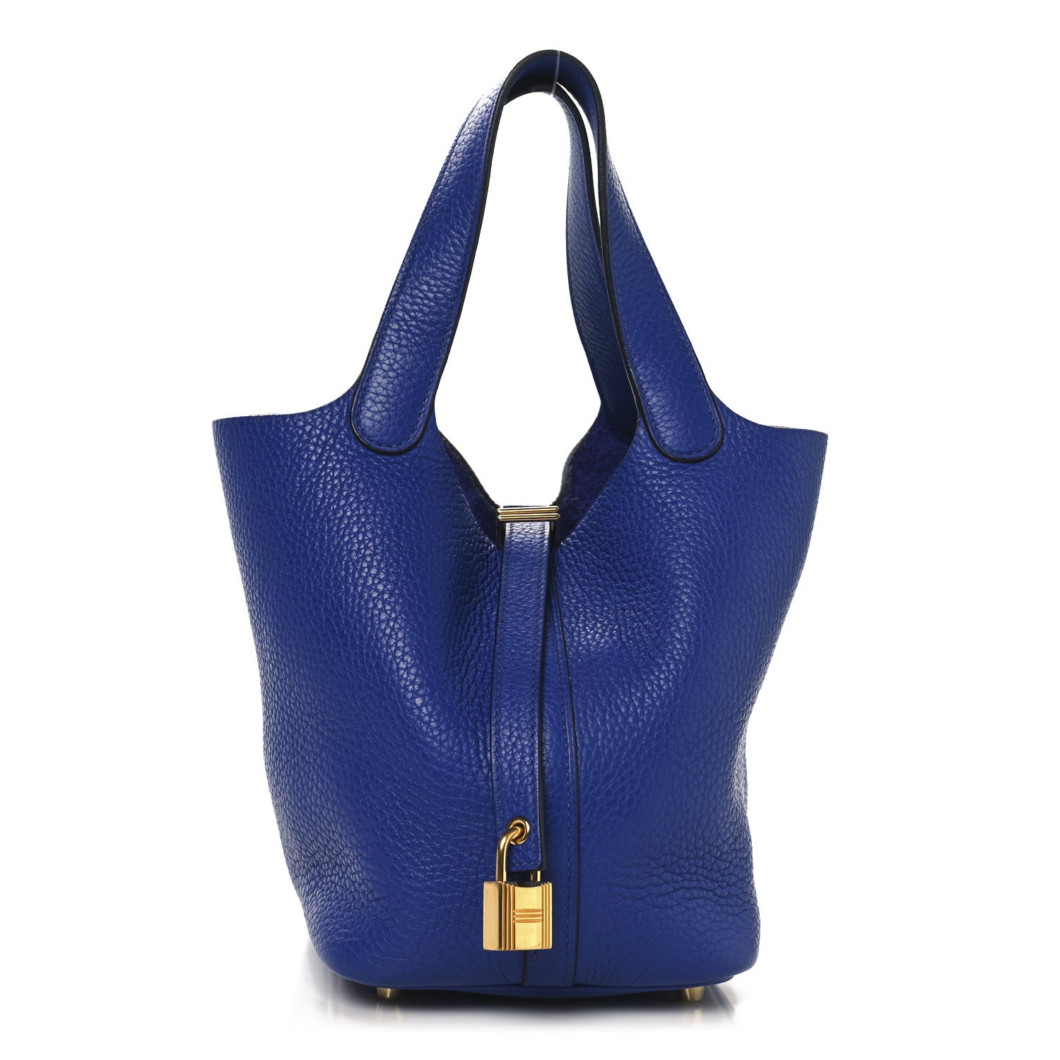 Hermes Taurillon Clemence Picotin Lock 18 PM Bleu Electrique 1 of 12