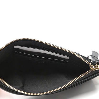 Chanel Caviar Quilted Filigree Zip Pouch Black 5 of 7