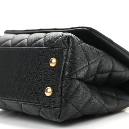 Chanel Caviar Quilted Mini Coco Handle Flap Black 10 of 11
