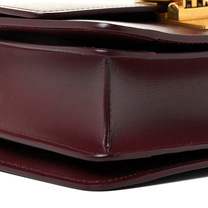 Celine Box Calfskin Small Classic Box Flap Bag Burgundy 11 of 17