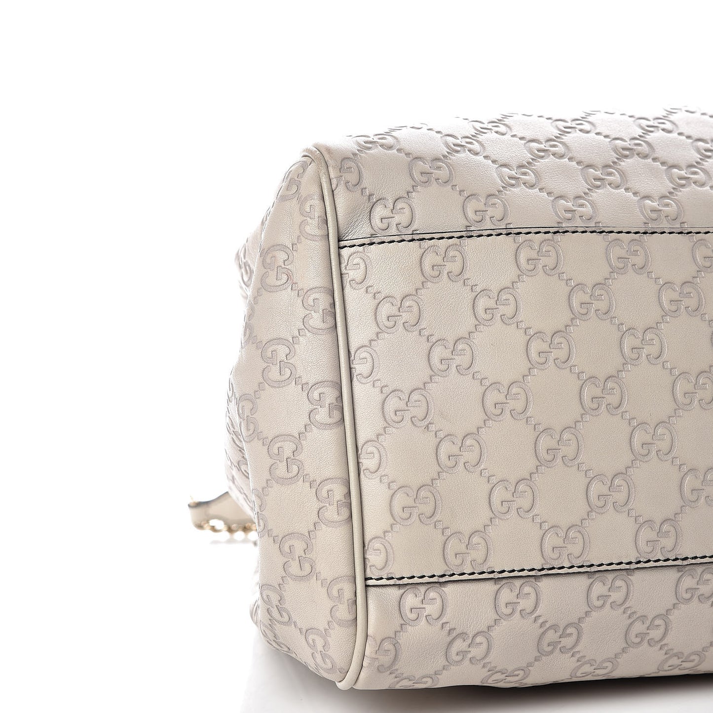 Guccissima Signature Medium Emily Shoulder Bag Mystic White