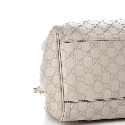 Gucci Guccissima Signature Medium Emily Shoulder Bag Mystic White 13 of 14