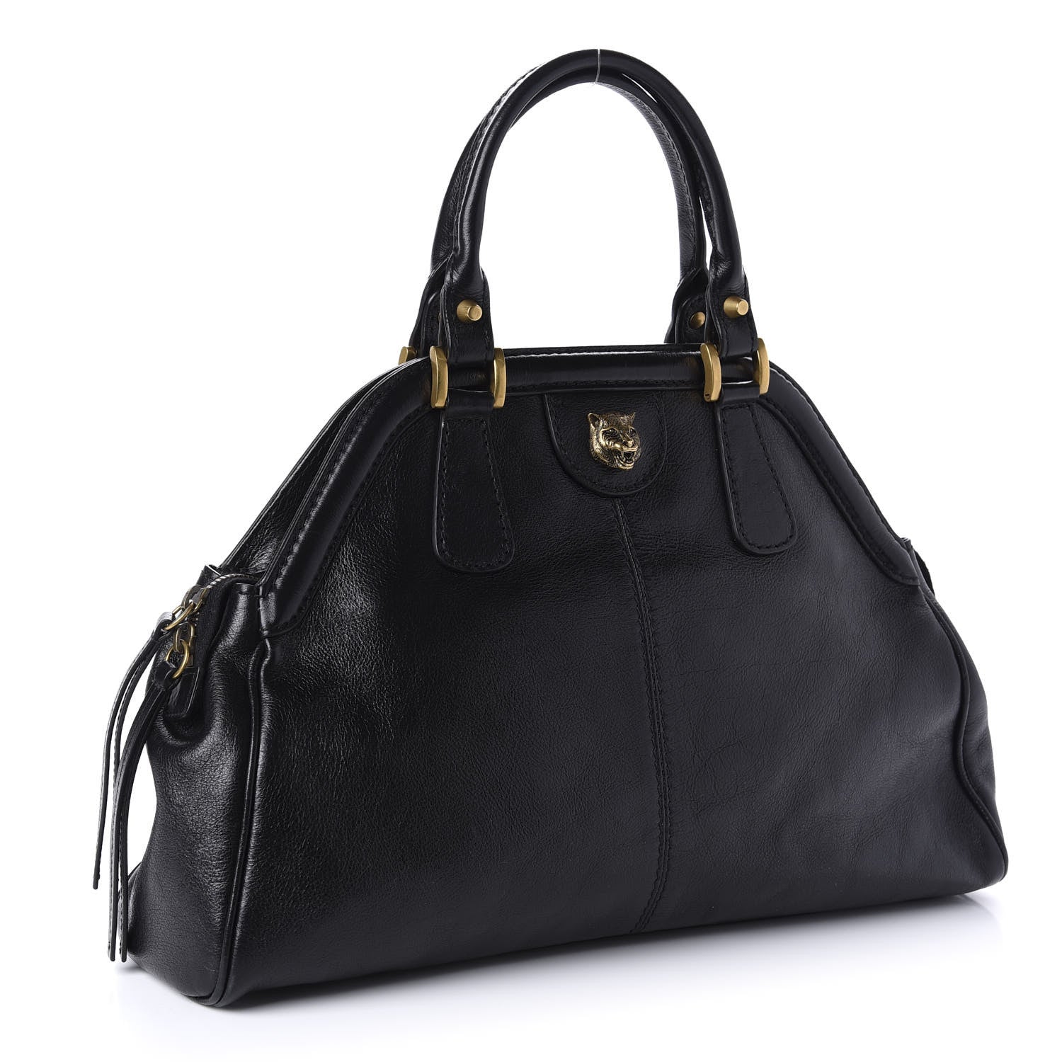 Gucci Calfskin Medium Re(Belle) Top Handle Bag Black 3 of 10