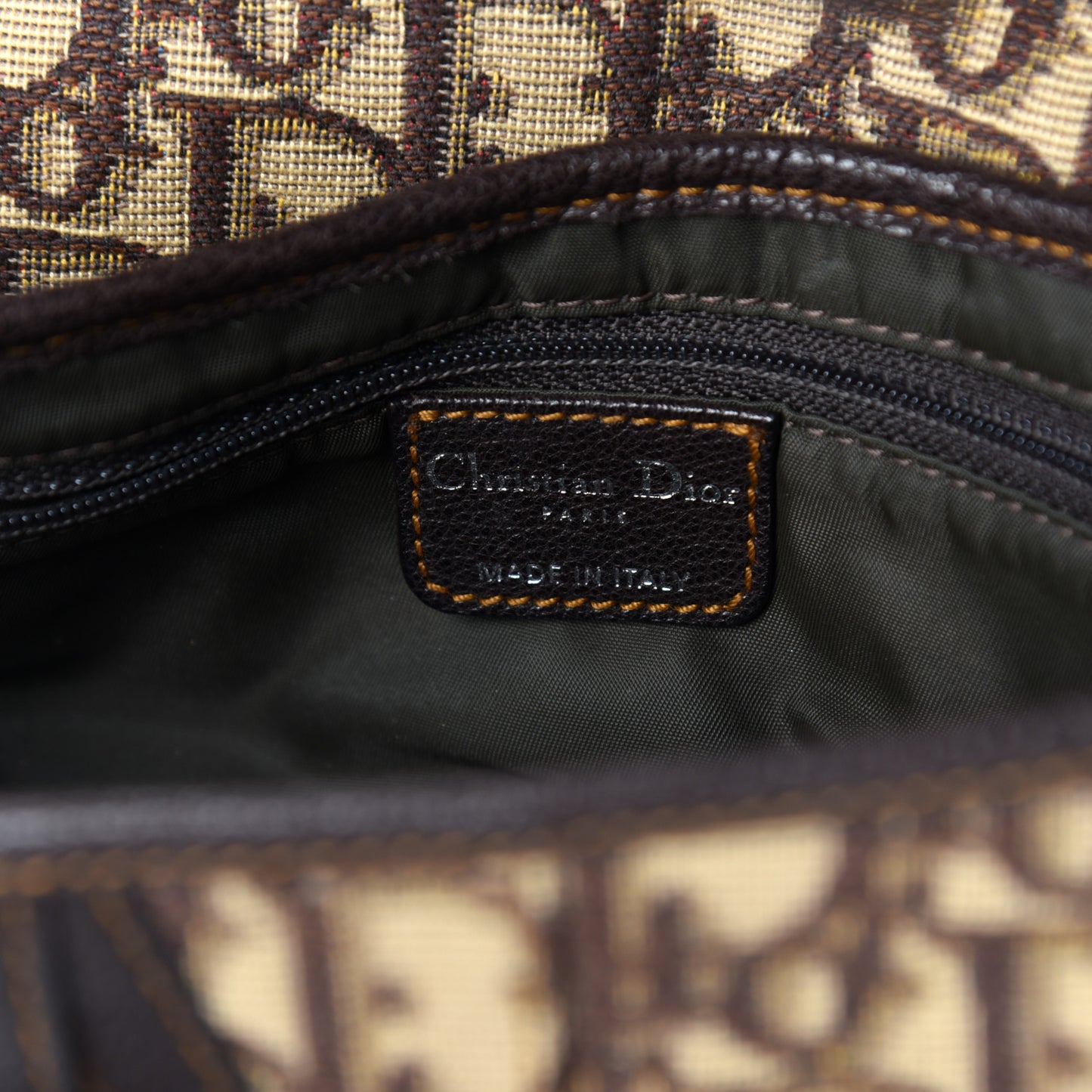 Monogram Saddle Bag Brown