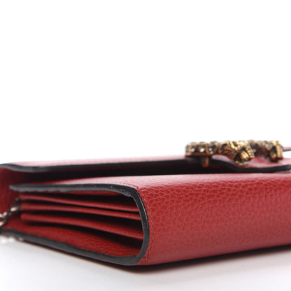 Gucci Calfskin Mini Dionysus Chain Wallet Hibiscus Red 6 of 11