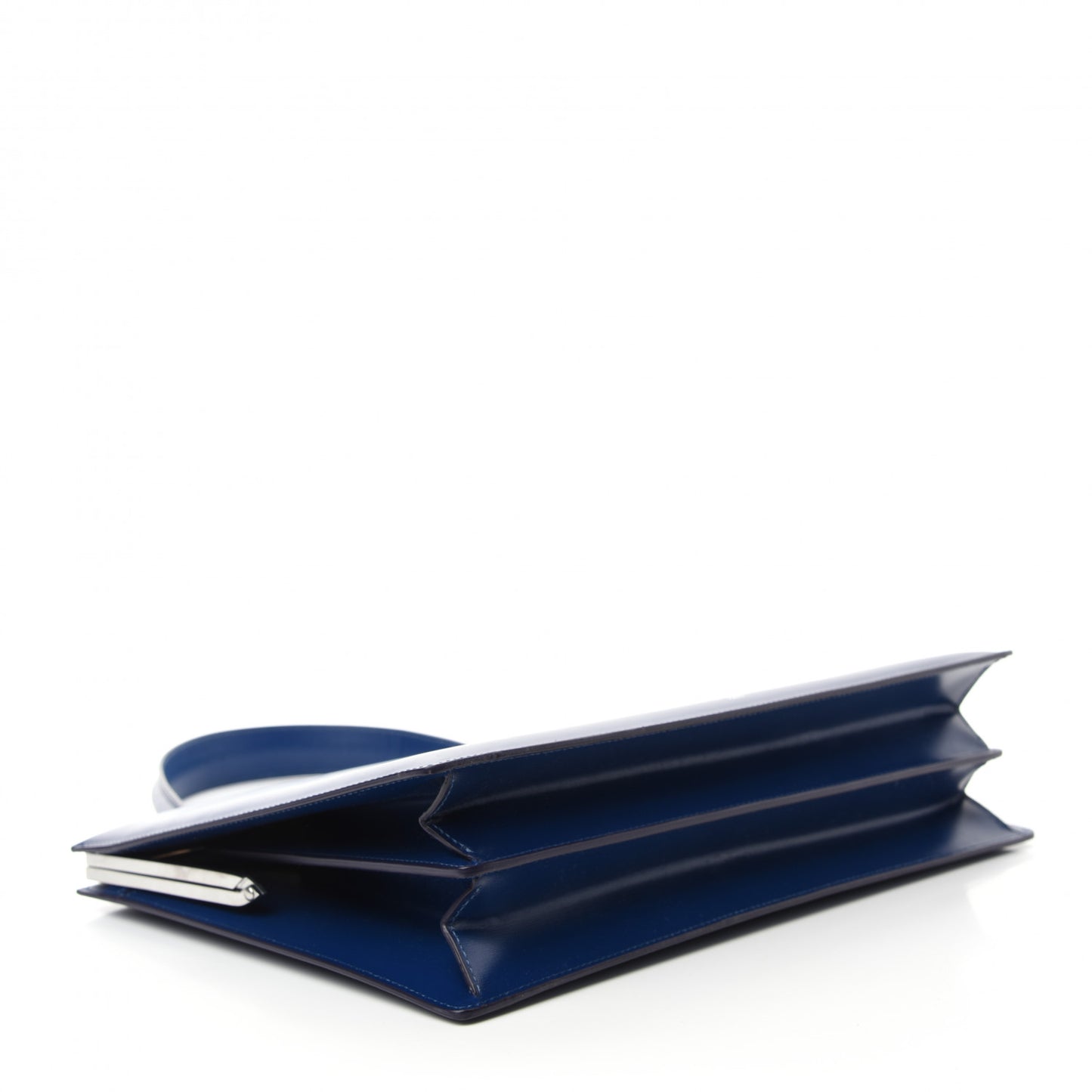 Patina Box Calfskin Medium Clasp Bag Lazuli