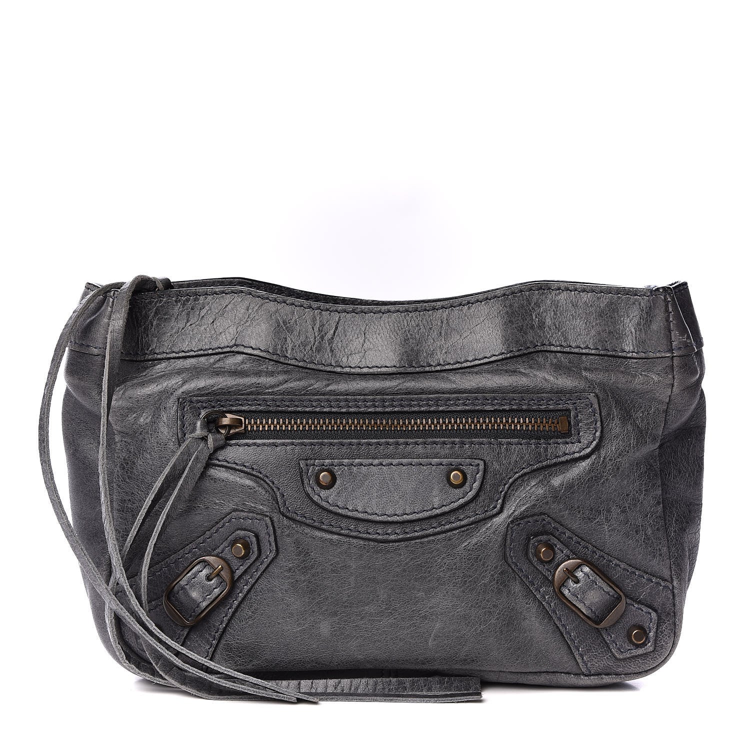 Balenciaga Chevre Porte Toilette Makeup Clutch Anthracite 1 of 10
