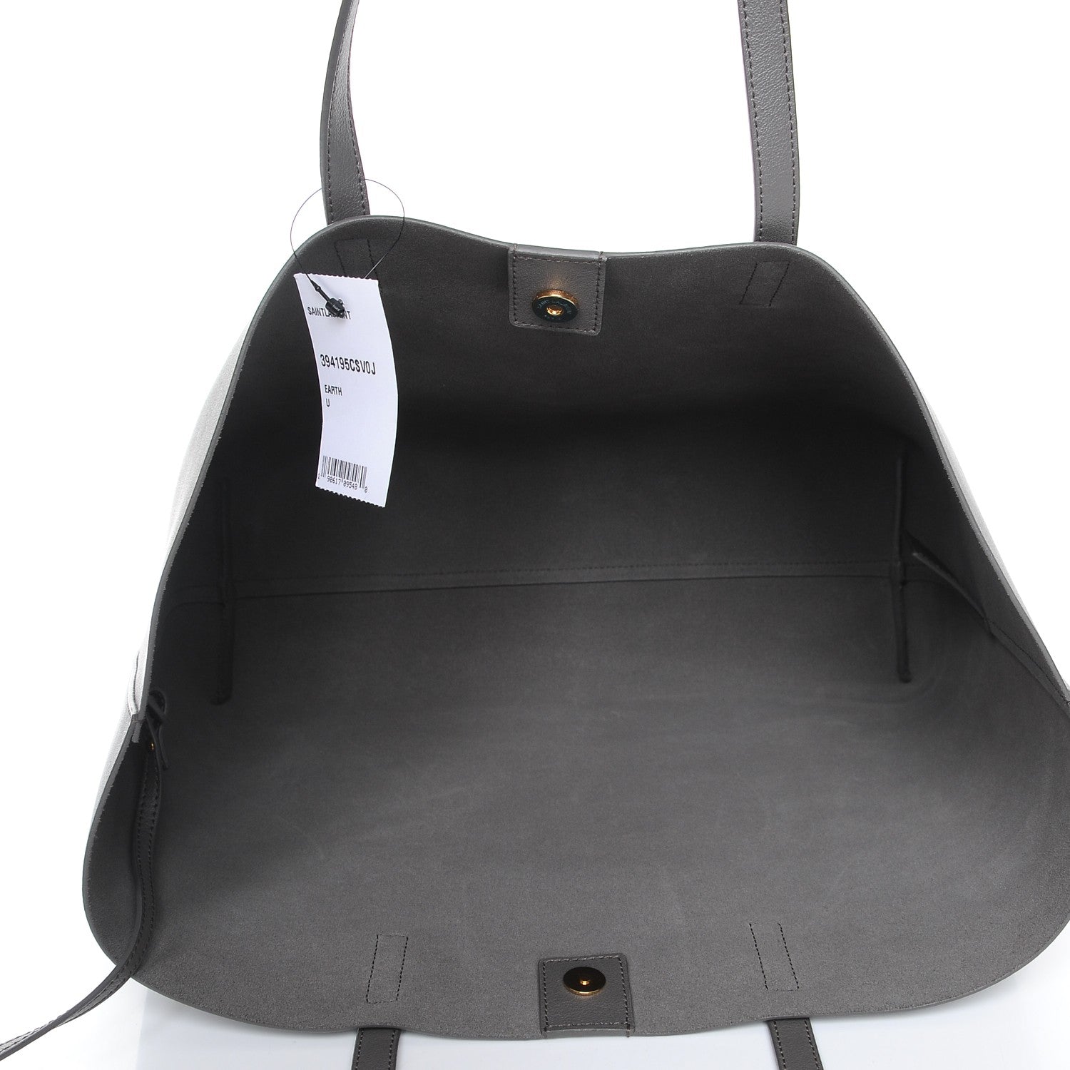 Saint Laurent Calfskin Large Shopping Tote Earth 6 of 8