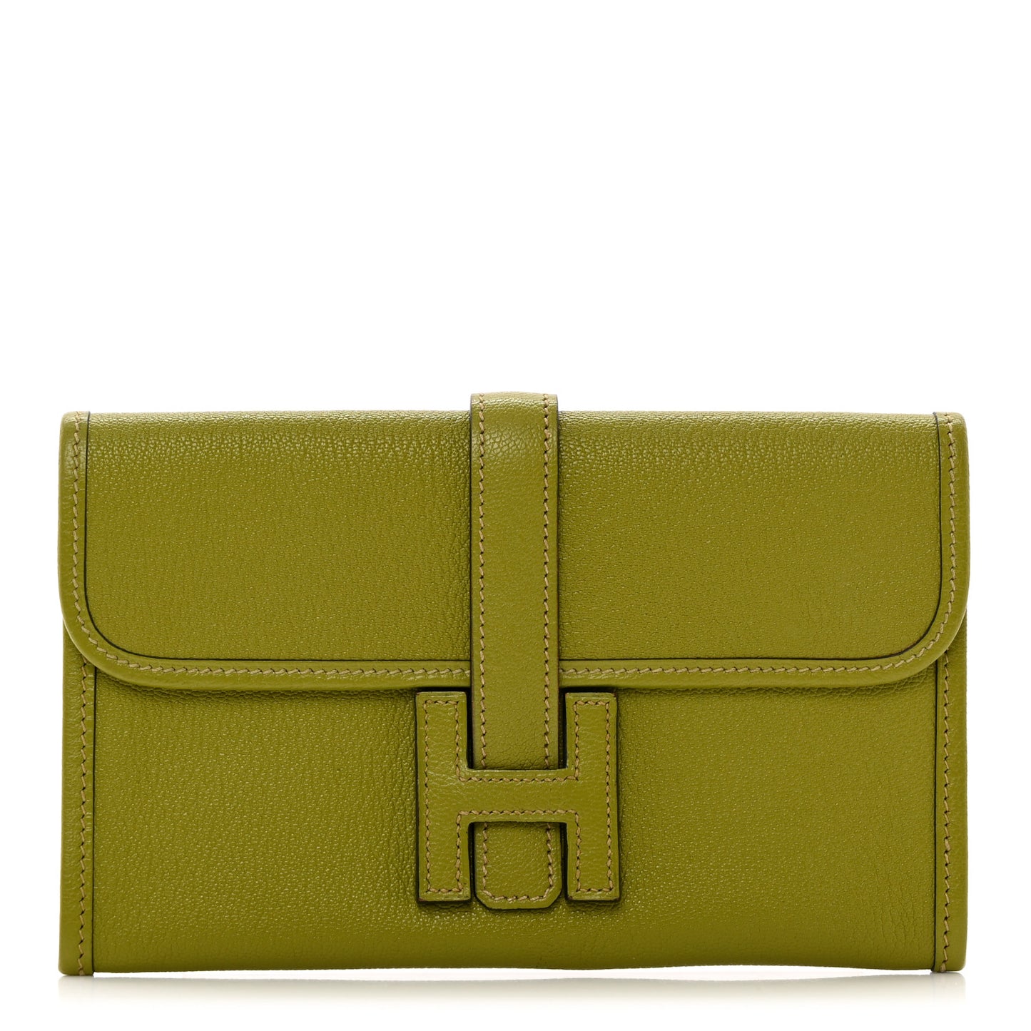Chevre Mysore Jige Duo Clutch Vert Anis