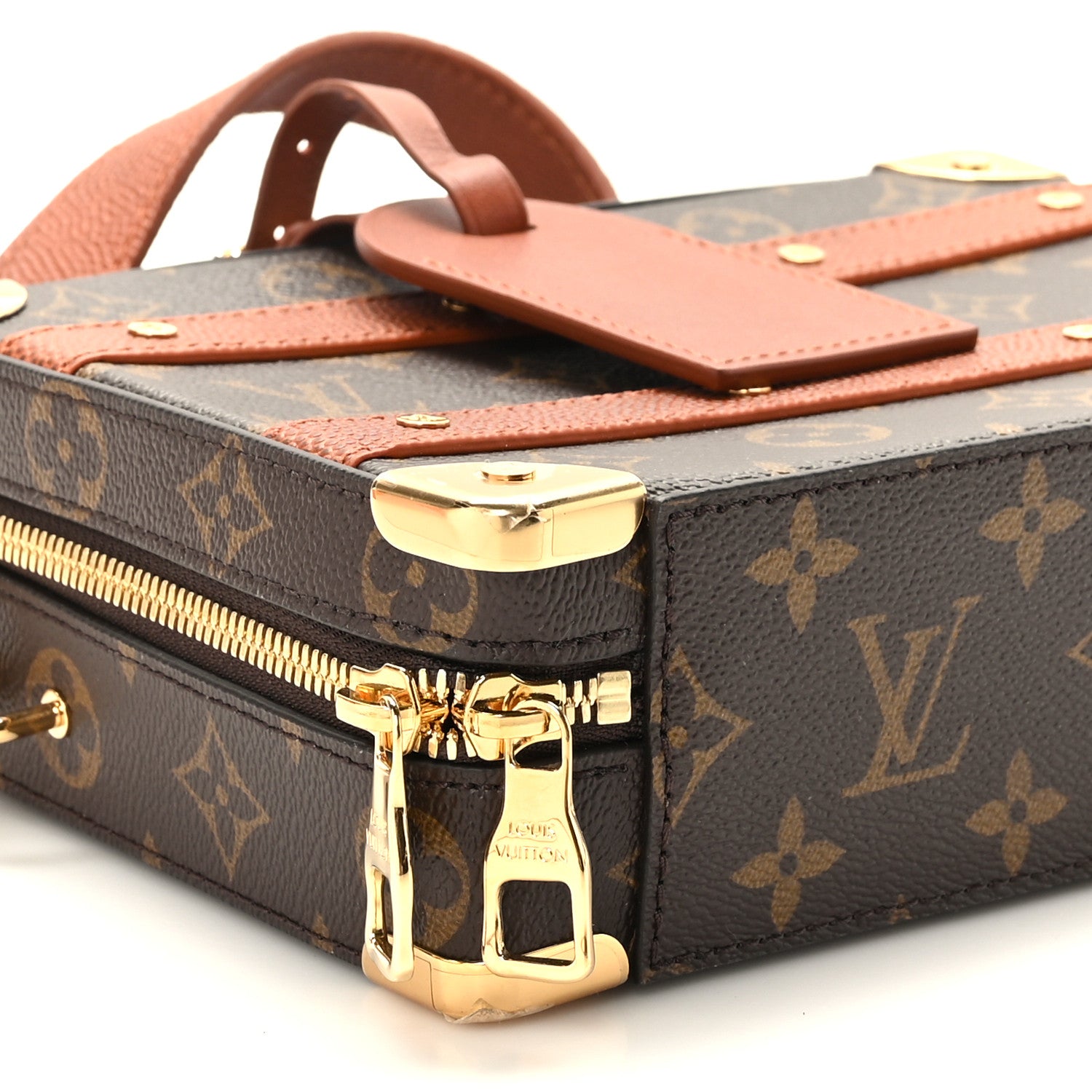 Louis Vuitton X NBA Grained Calfskin Monogram Handle Trunk Brown 7 of 9