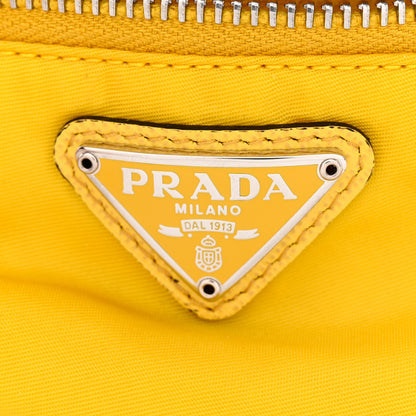 Prada Tessuto Nylon Wrist Pouch Giallo 6 of 11