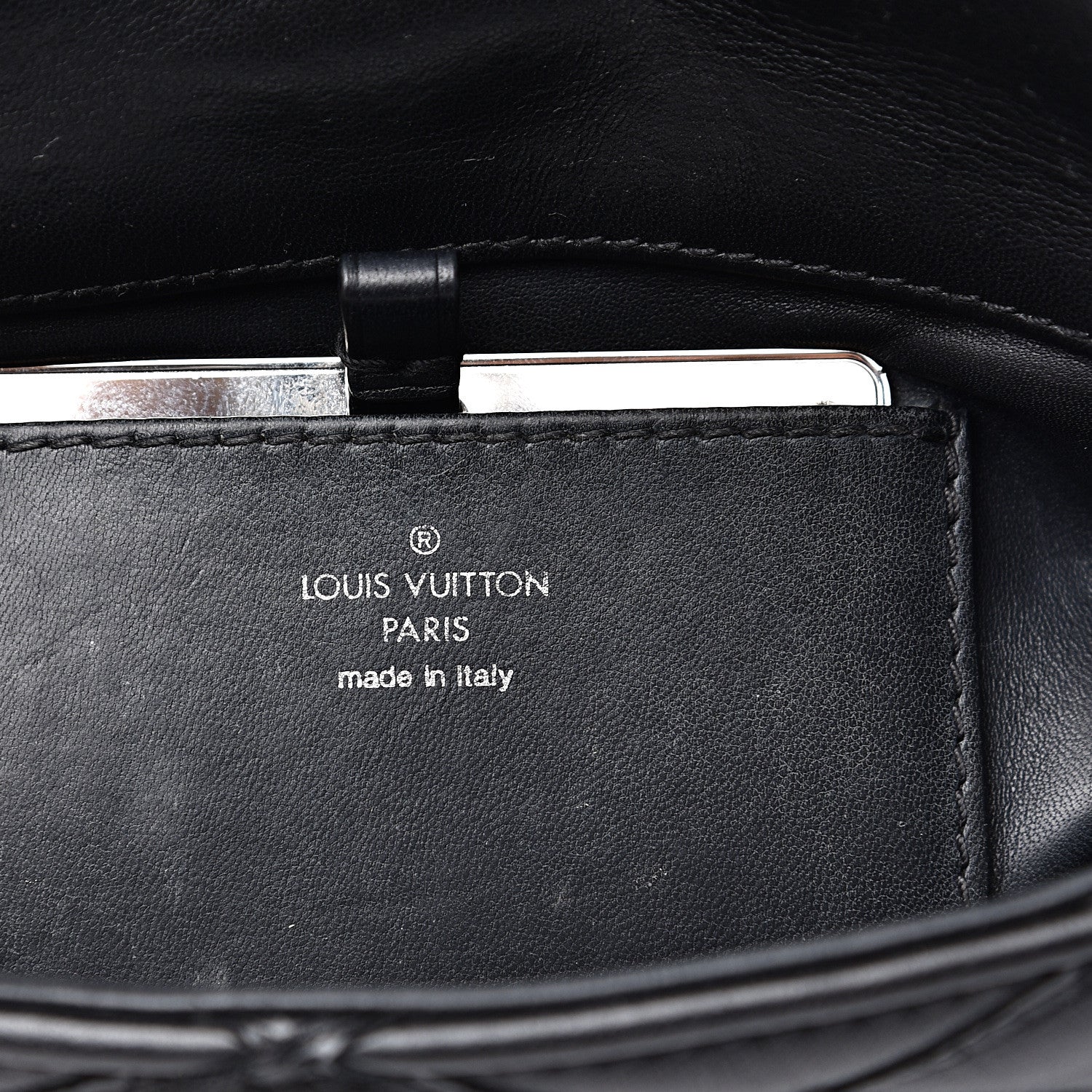 Louis Vuitton Lambskin Malletage GO-14 PM Black 5 of 17