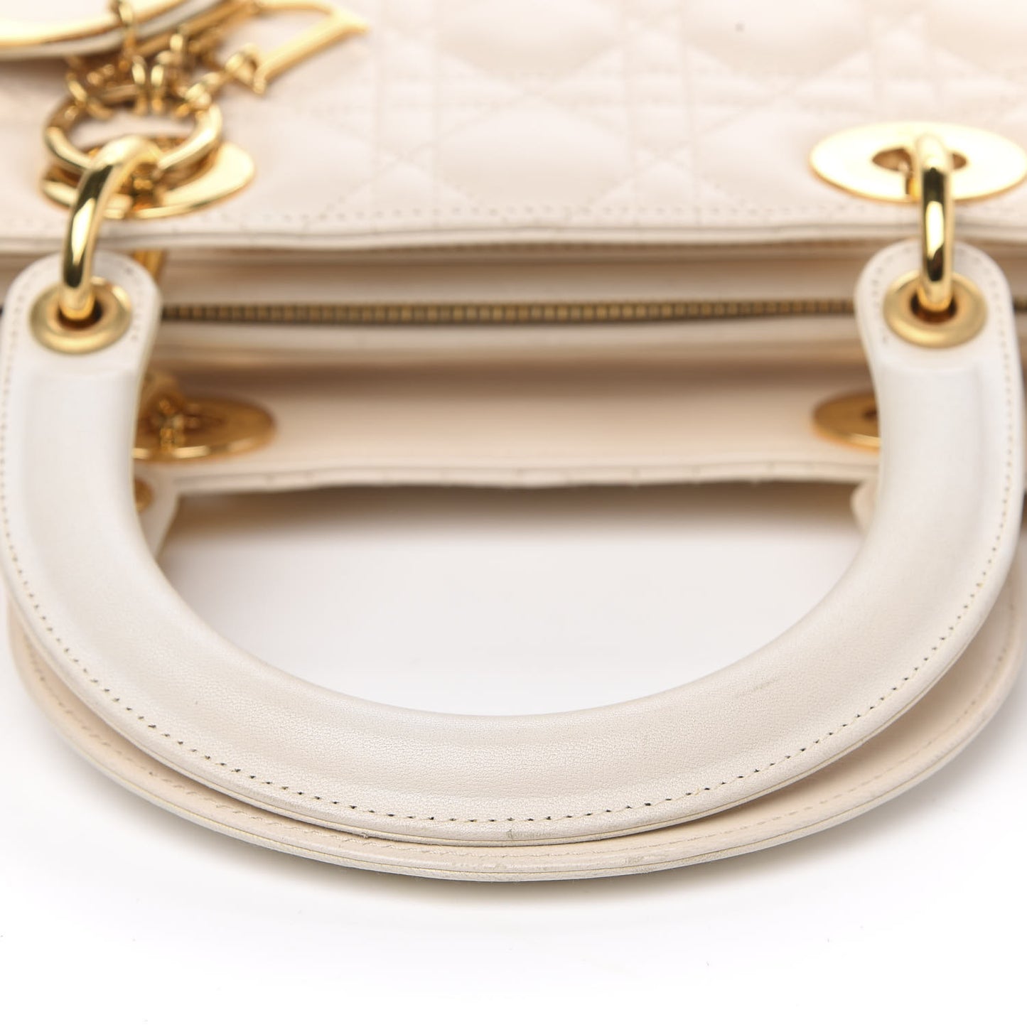 Lambskin Cannage Large Lady Dior Light Beige