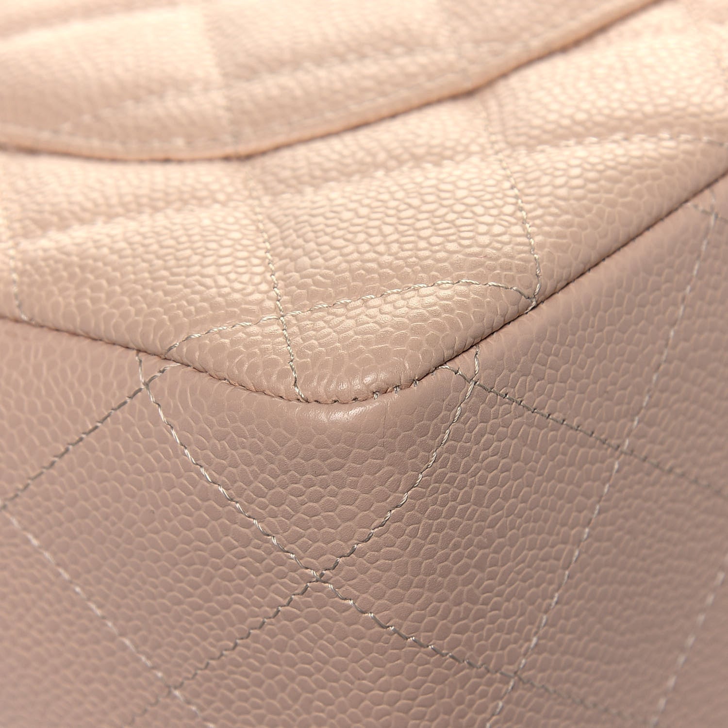 Chanel Caviar Quilted Jumbo Single Flap Beige Clair 11 of 13