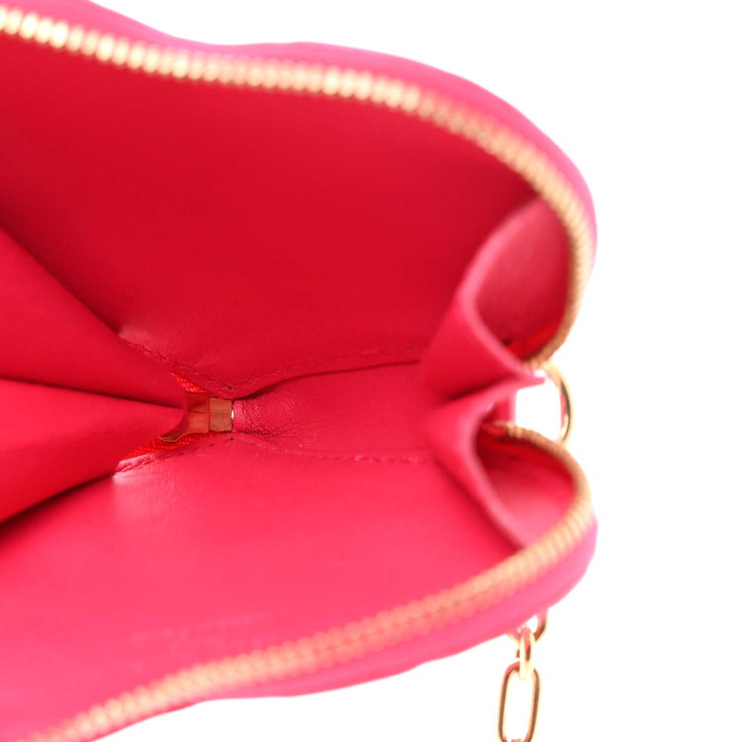 Louis Vuitton Vernis Heart Coin Purse Rose Pop 5 of 8