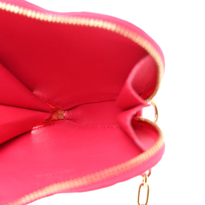 Louis Vuitton Vernis Heart Coin Purse Rose Pop 5 of 8