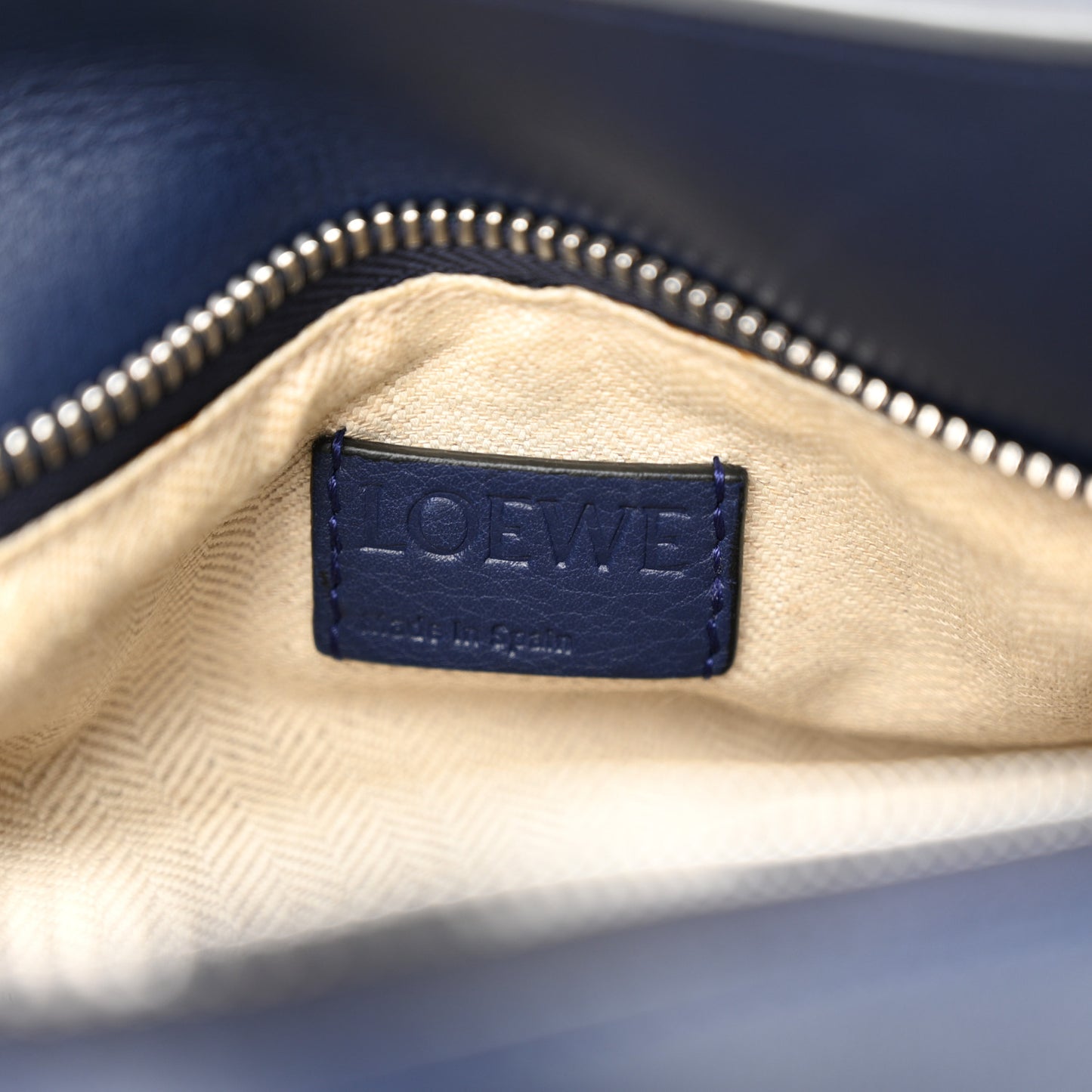 Calfskin Small Puzzle Bag Marine