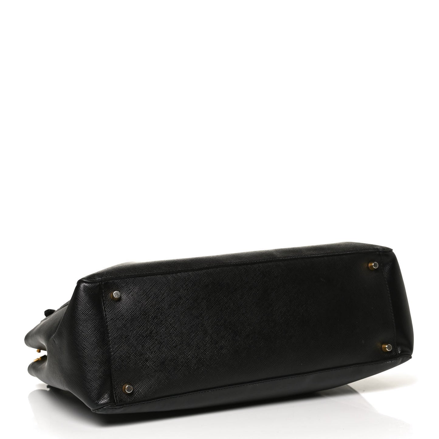Saffiano Large Galleria Double Zip Tote Black
