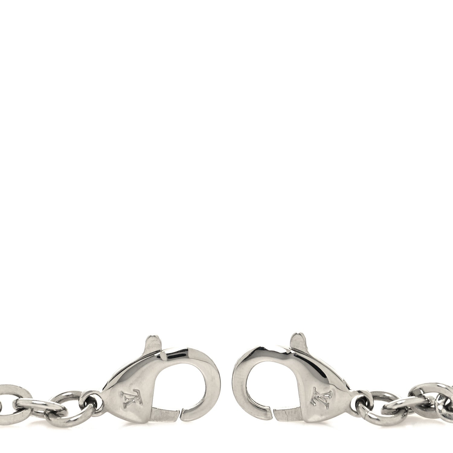 Louis Vuitton Felicie Chain Long Shoulder Strap Silver 3 of 3